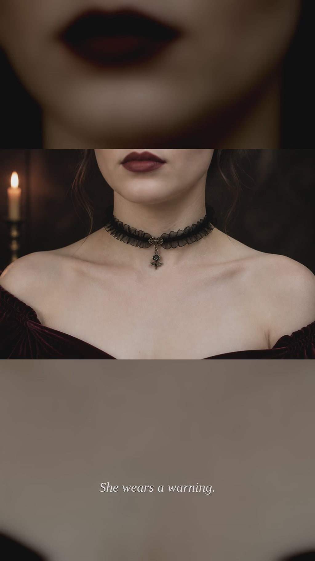 Vampire Choker Necklace reel