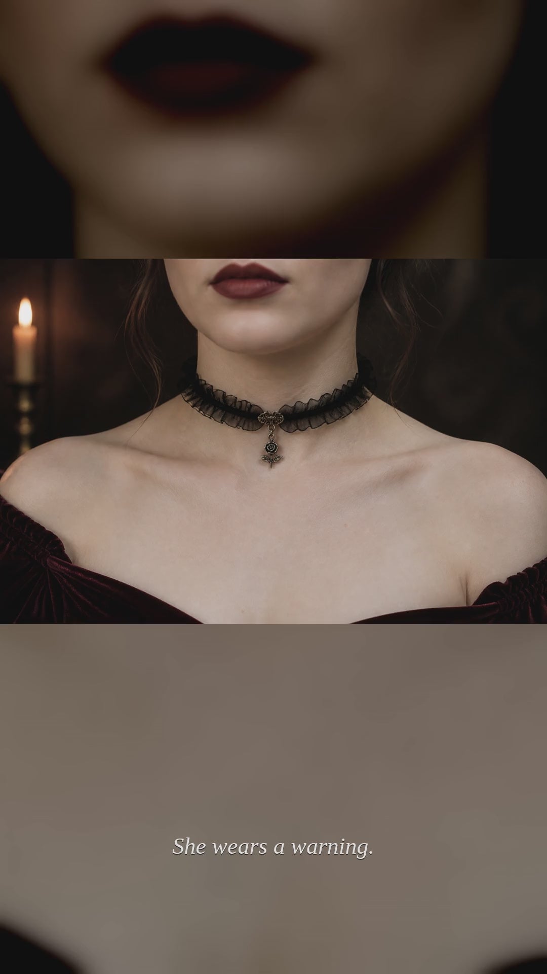 Vampire Choker Necklace reel